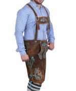 Traditional Bavarian Lederhosen Brown