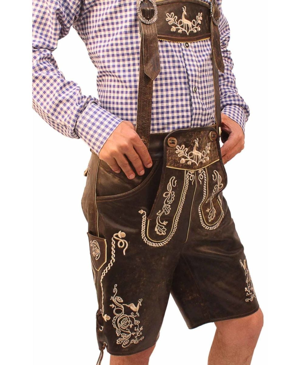 Aurel Brown Bavarian Lederhosen