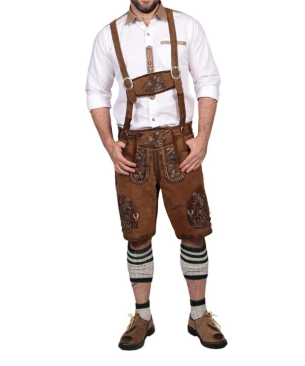 Dagobert Brown Bavarian Lederhosen