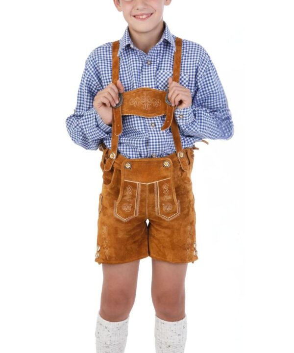 Jonas Light Brown Lederhosen