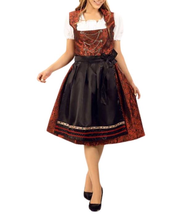 Lia Red Bavarian Dirndl