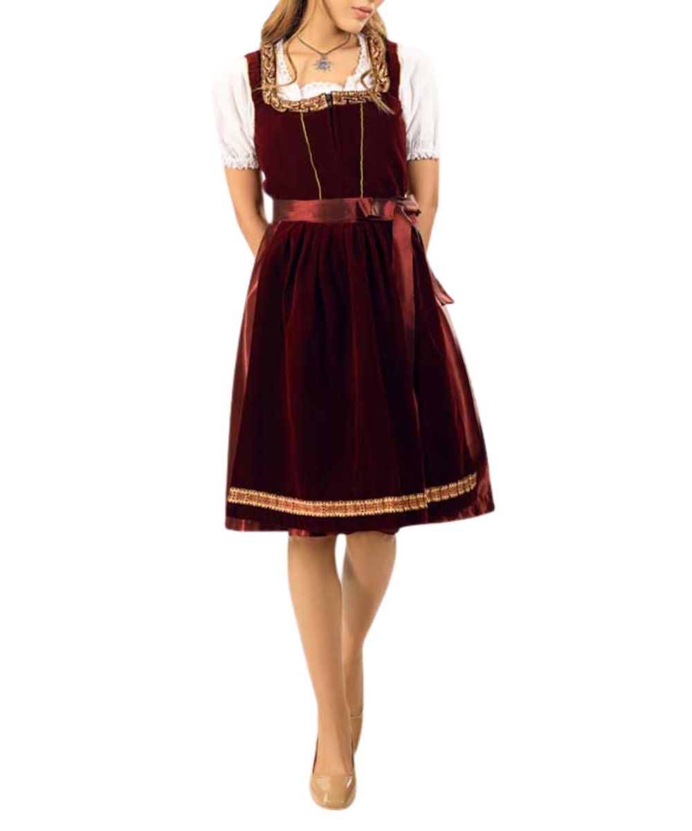 Mathilda Maroon German Dirndl Mathilda Maroon German Dirndl