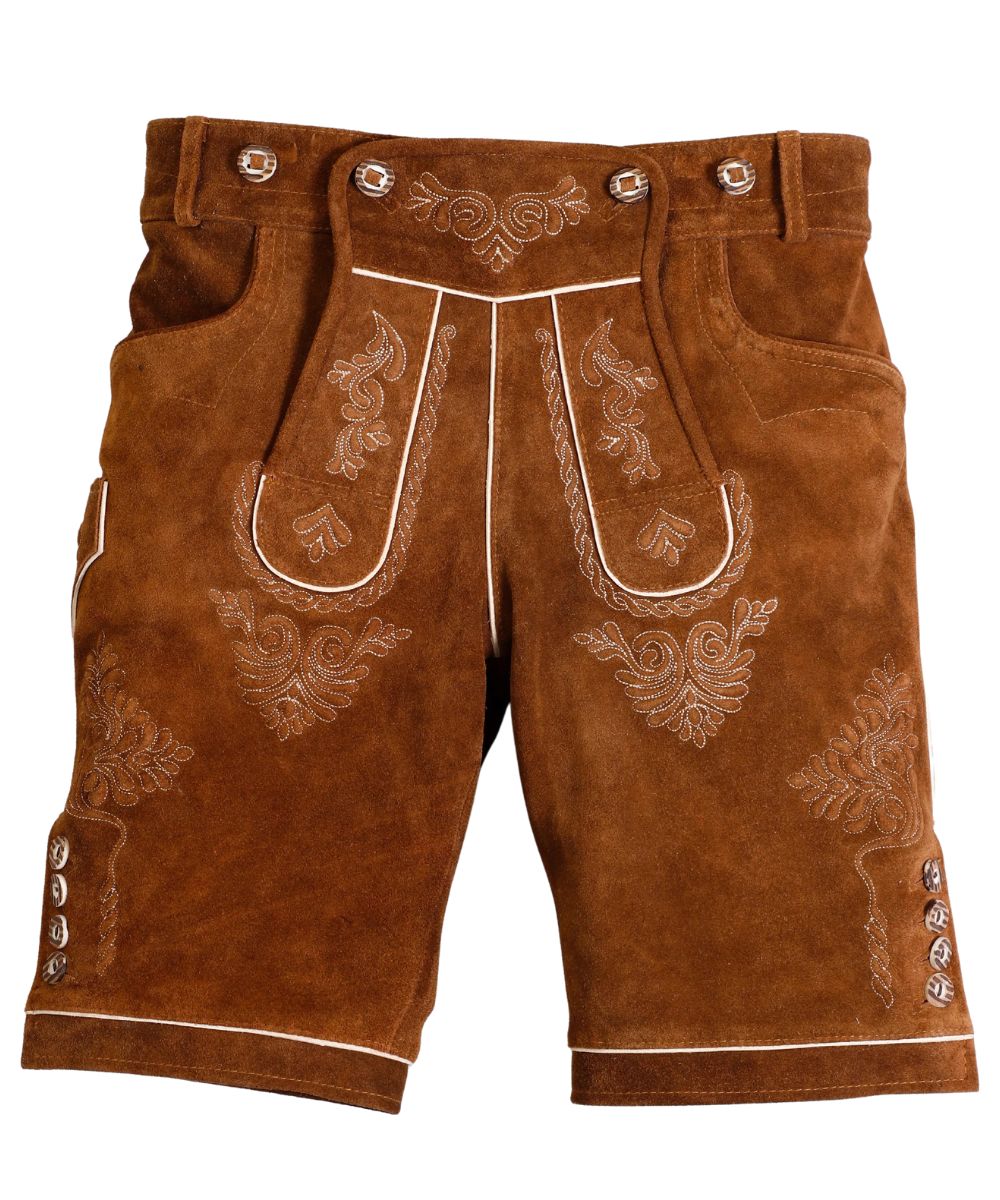 Hazelnut Brown Oktoberfest Leather Shorts Hazelnut Brown Oktoberfest Leather Shorts