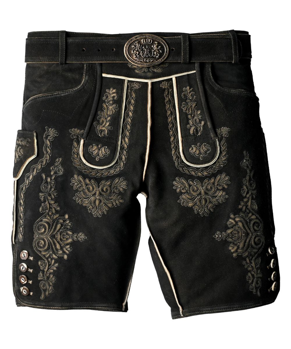 Men's Alpine Lederhosen Charcoal Men's Alpine Lederhosen Charcoal