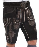 Men's Alpine Lederhosen Charcoal