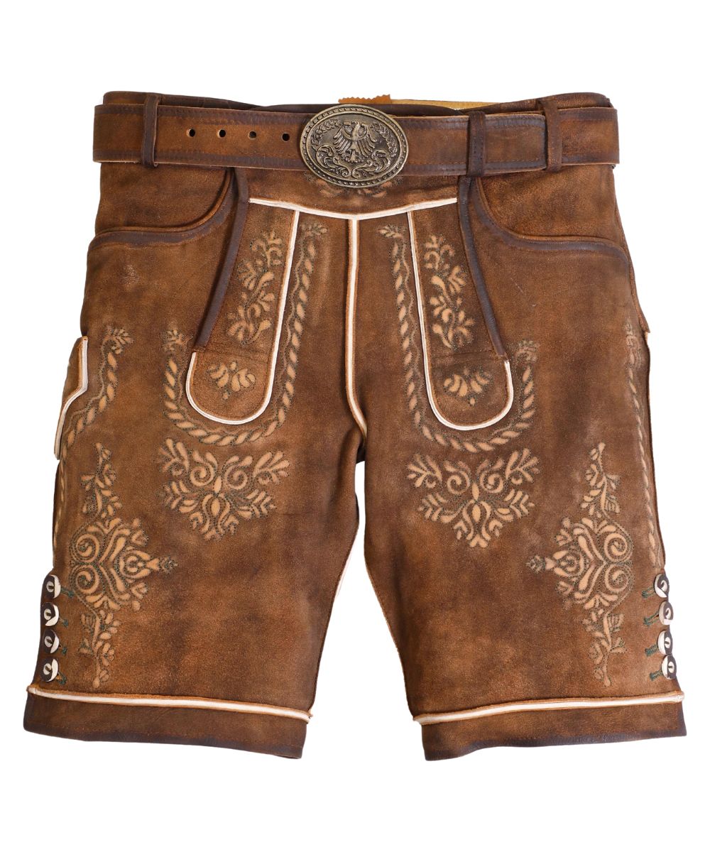 Rustic Brown Vintage Bavarian Lederhosen Rustic Brown Vintage Bavarian Lederhosen