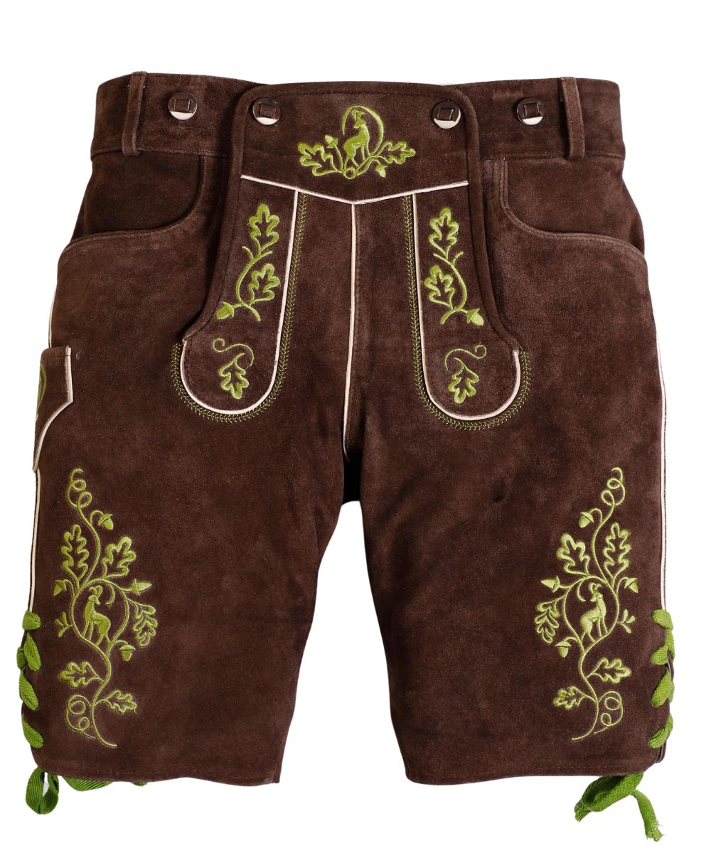 Traditional German Lederhosen Made with Genuine Leather Traditional German Lederhosen with Genuine Leather