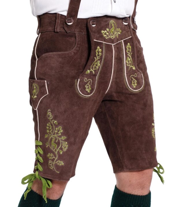 Traditional German Lederhosen with Genuine Leather